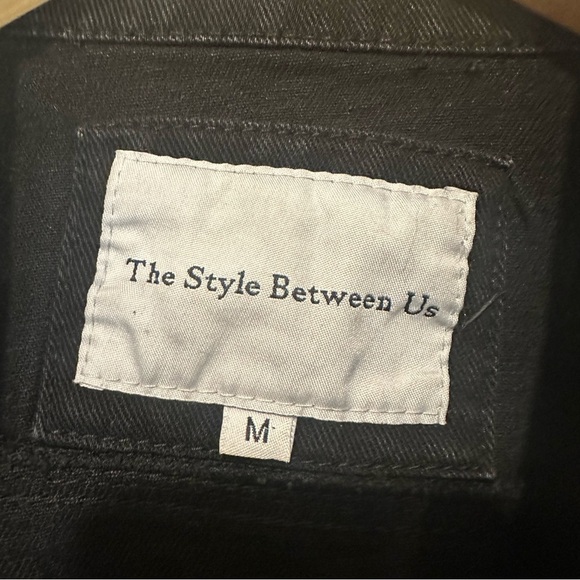 The Style Between Us Embellished Black Denim Jacket - Picture 6 of 12